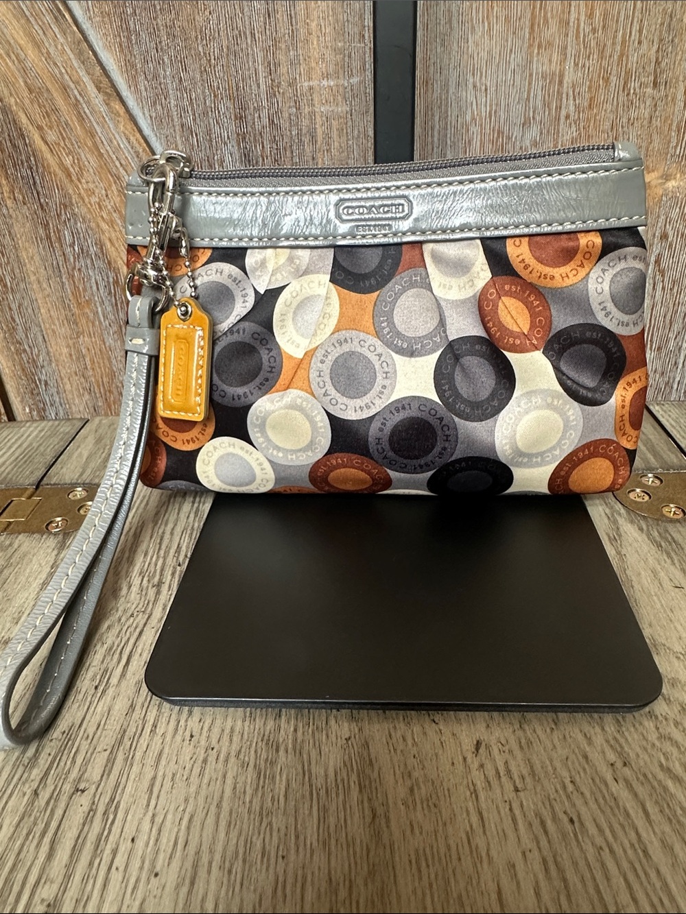Coach Soho Snaphead Multicolor Wristlet Wallet F43885